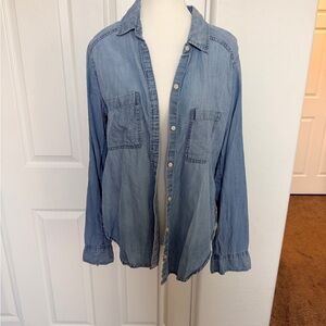 A&F Blue Denim Shirt - L